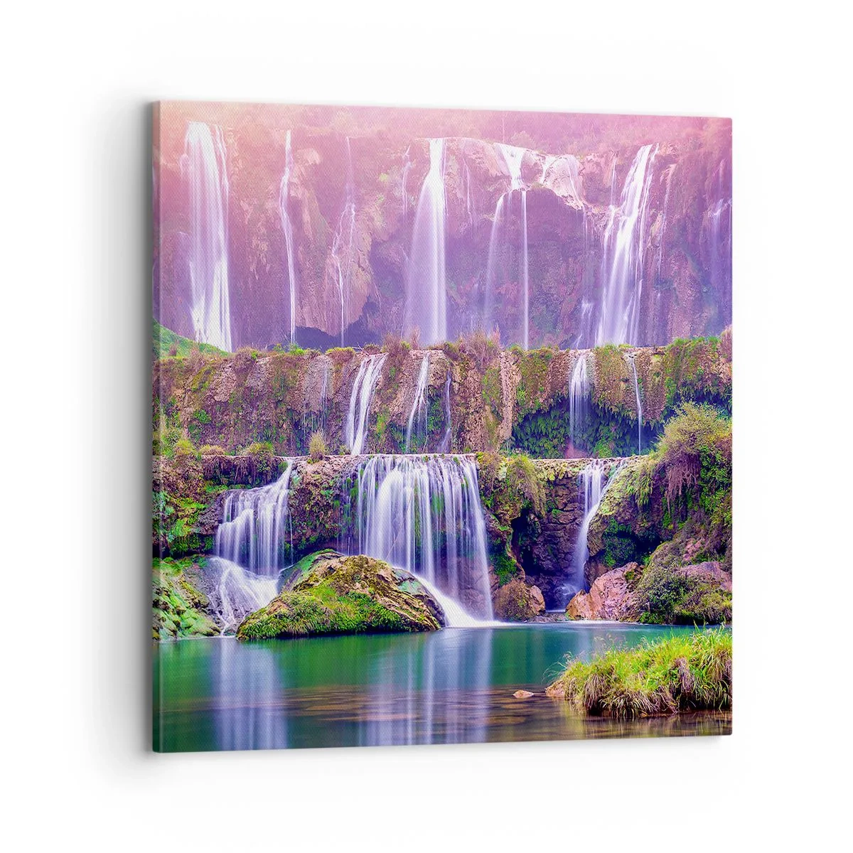 Schilderen op canvas - Trap naar de hemel - 70x70 cm