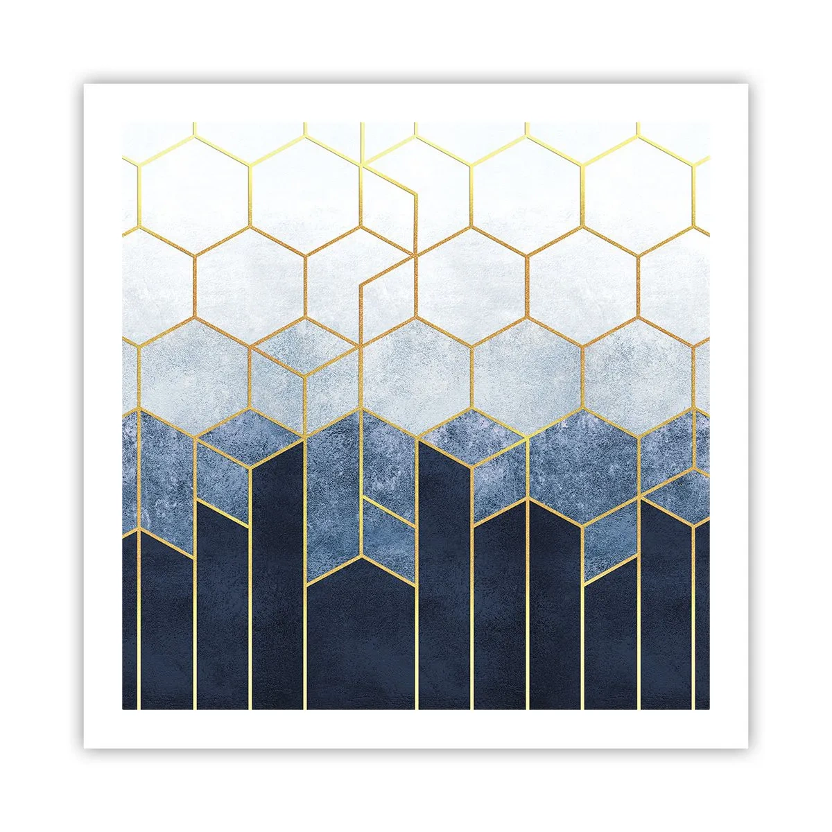 Poster - Compositie in een gesyncopeerd ritme - 60x60 cm