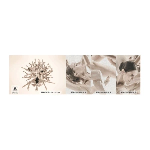 Fotobehang Monster Premium Canvas - Bloeiend in dans - Abstractie, Deel, Ballet - 100x30 cm