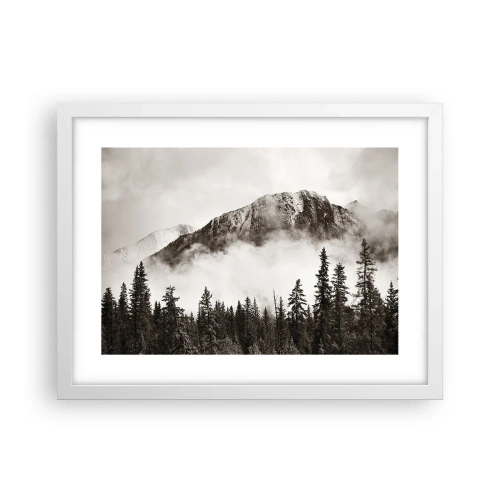 Poster in een witte lijst - Granieten liniaal - 40x30 cm