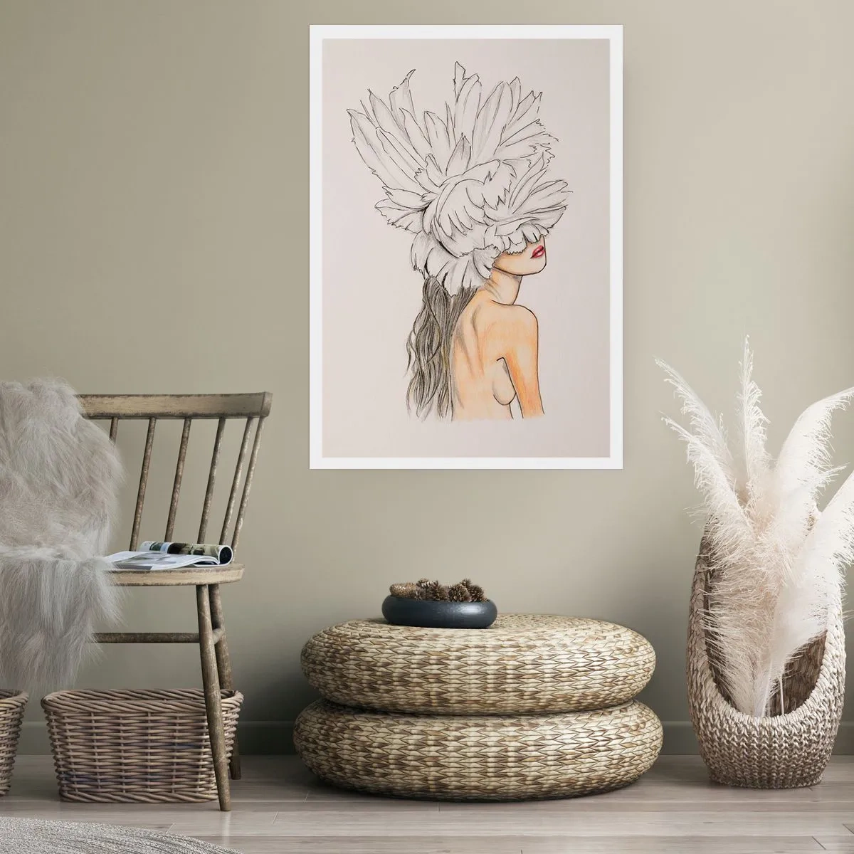 Poster - gekroonde schoonheid - 40x50 cm