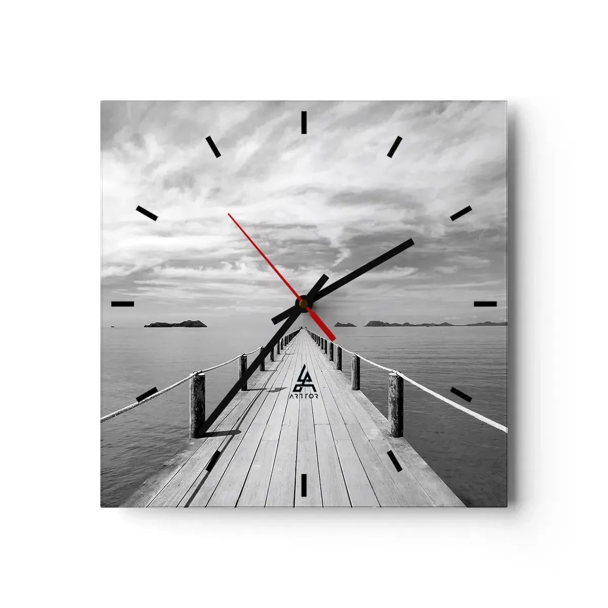 Wandklok - Klok - Of misschien een reis... - 30x30 cm