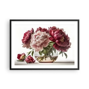 Poster in een zwarte lijst - In volle bloei van schoonheid - 70x50 cm