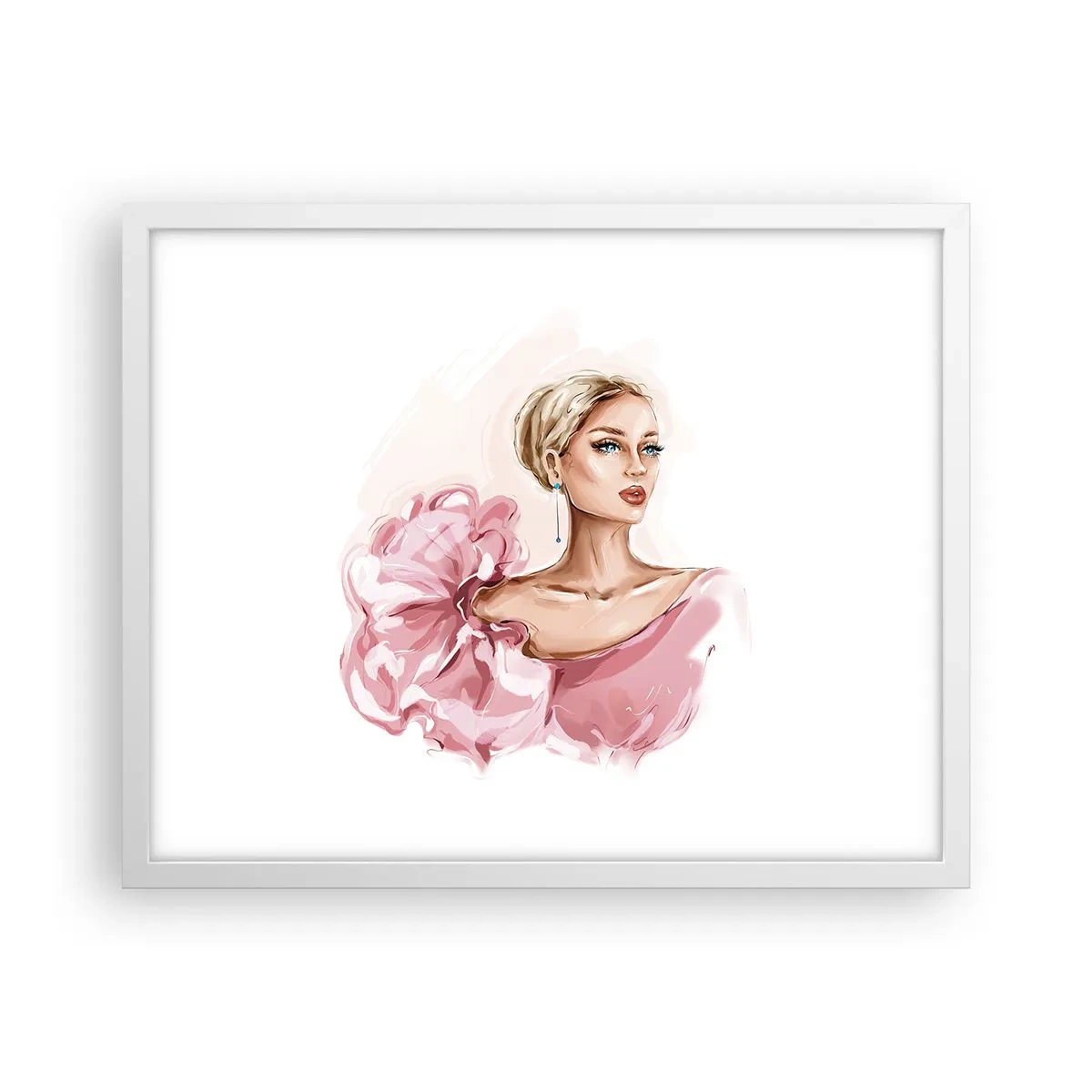 Poster in een witte lijst - Hoe geschilderd... - 50x40 cm