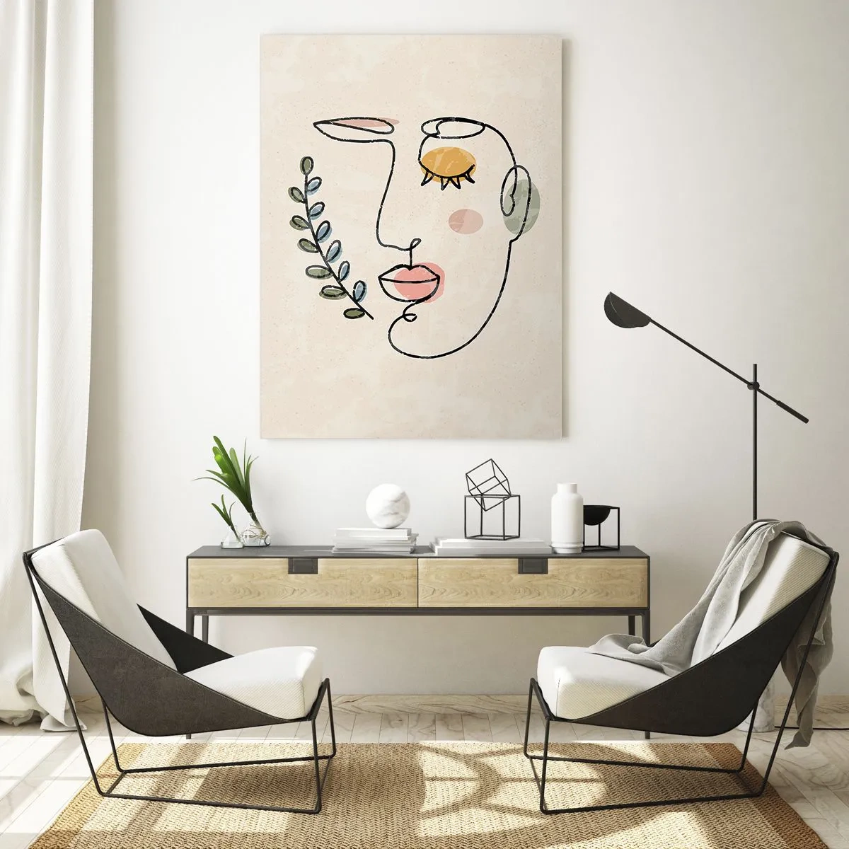 Schilderen op glas - Vrede gevonden - 80x120 cm