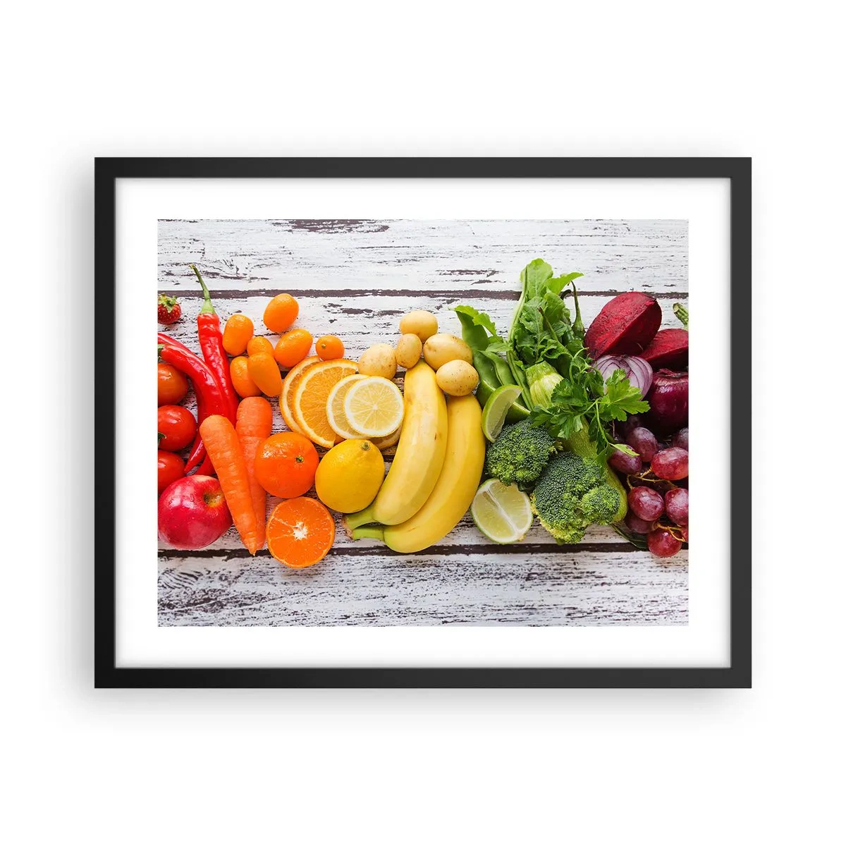 Poster in een zwarte lijst - Het is niet genoeg? - 50x40 cm