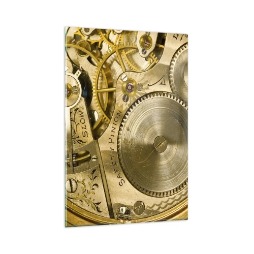 Schilderen op glas - Ga met de tijd mee - 80x120 cm