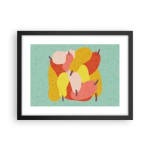 Poster in een zwarte lijst - Probeer de zomerzon - 40x30 cm