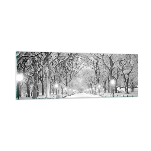Schilderen op glas - Vier seizoenen - winter - 90x30 cm