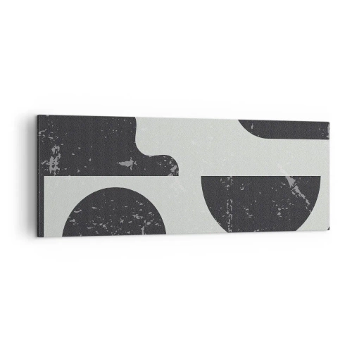 Schilderen op canvas - Compositie boven en onder - 140x50 cm