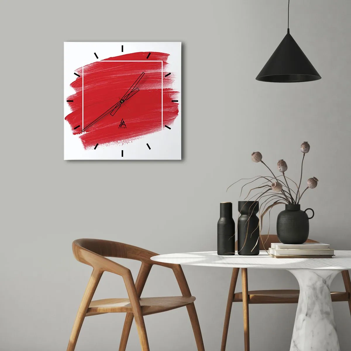 Wandklok - Klok - Uit het frame - 40x40 cm