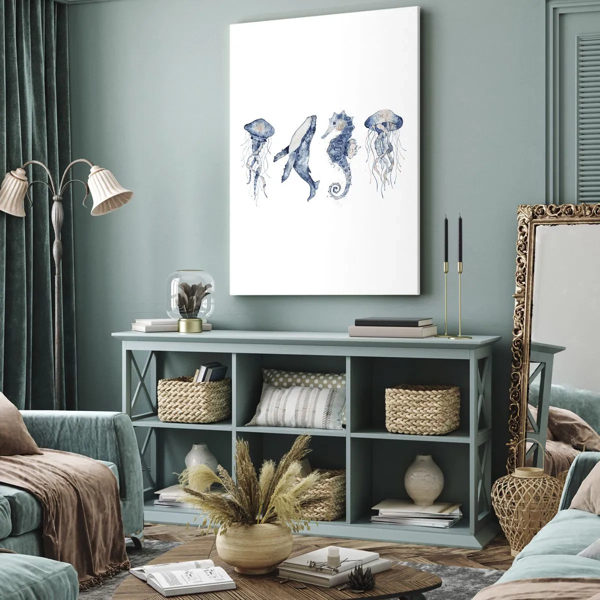 Schilderen op canvas - Zee wonderen - 55x100 cm