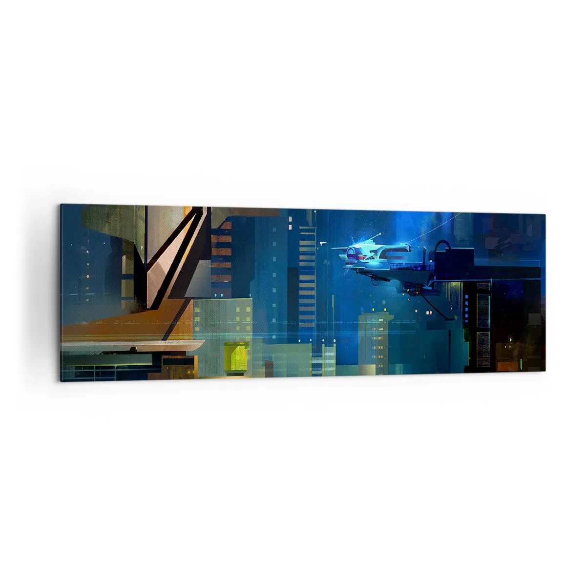 Schilderen op canvas - In de nabije toekomst - 160x50 cm