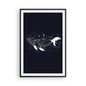 Poster in een zwarte lijst - In de oceaan van het universum - 61x91 cm