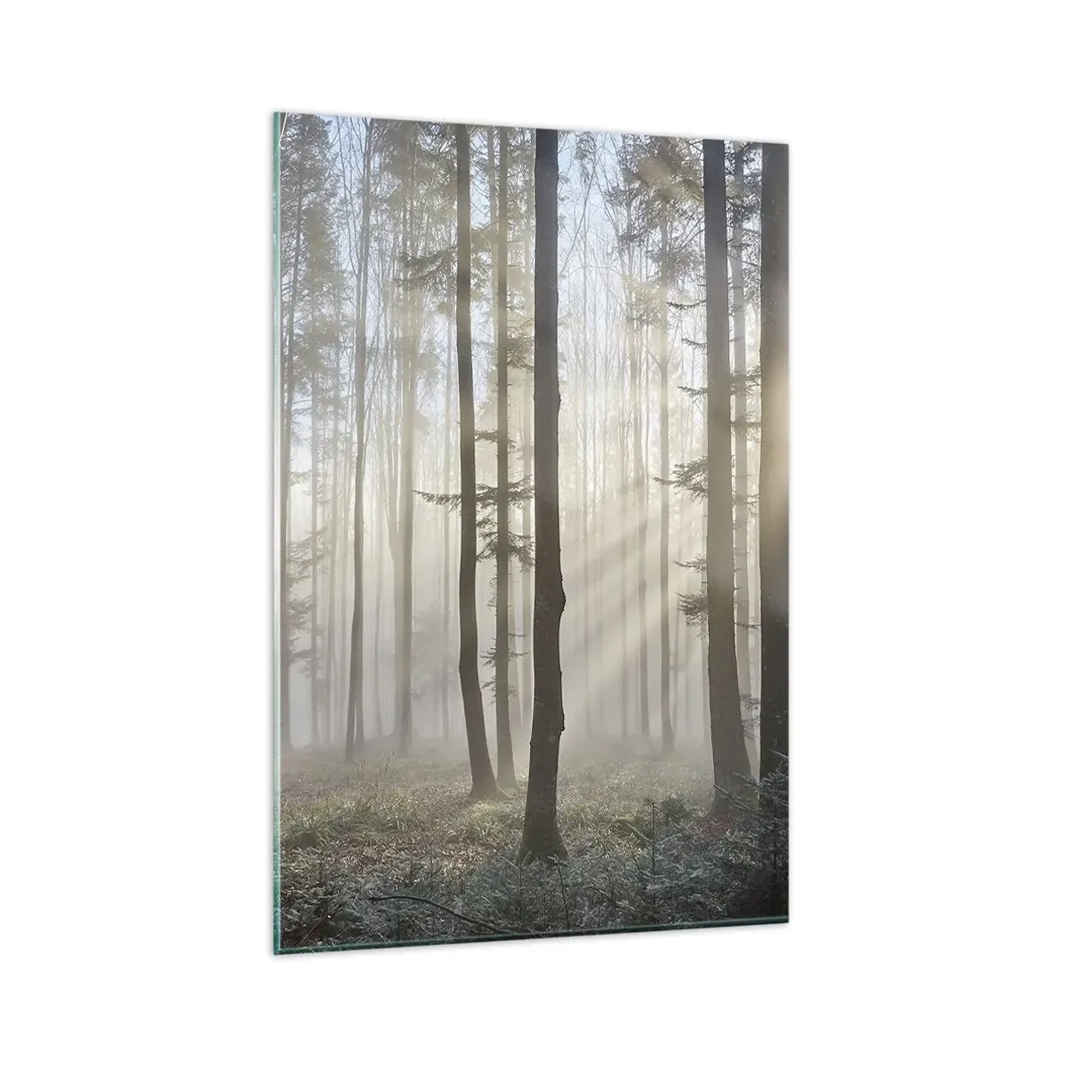 Schilderen op glas - De mist werd ook wakker - 80x120 cm