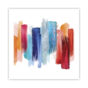 Poster - Omhoog en omlaag - 50x50 cm