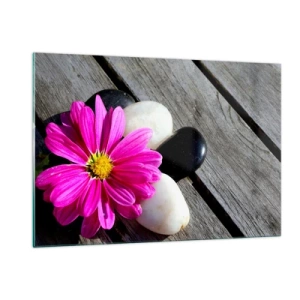 Schilderen op glas - Rust op de pier - 120x80 cm