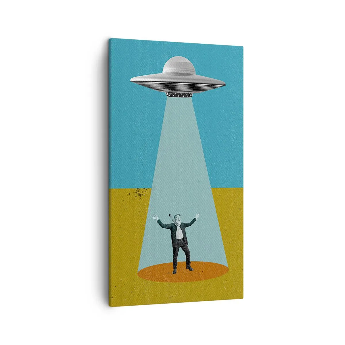 Schilderen op canvas - Een nauwe ontmoeting - 45x80 cm