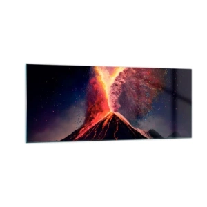 Schilderen op glas - Schoonheid en verschrikking - 100x40 cm