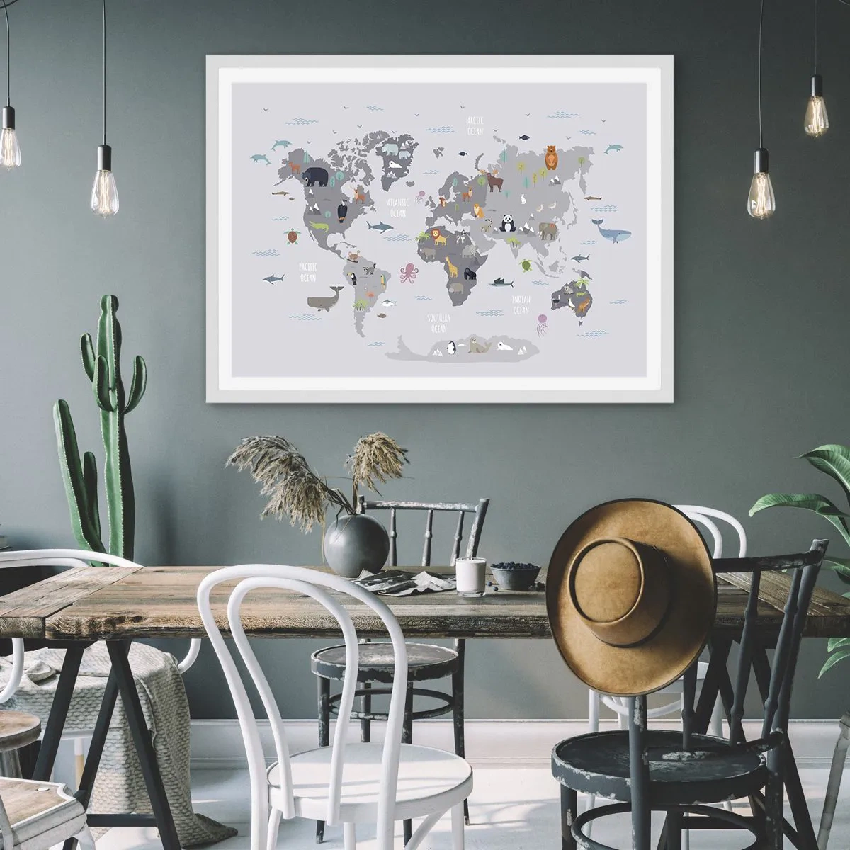 Poster in een witte lijst - Vertel me waar je vandaan komt ... - 40x30 cm