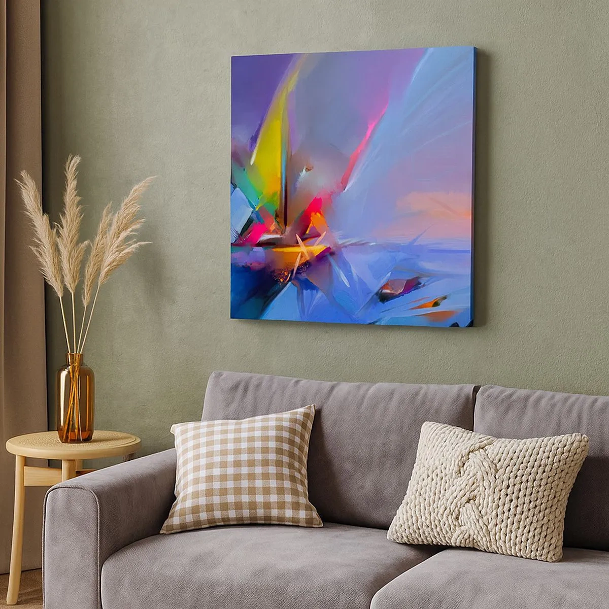 Schilderen op canvas - Propellers als een vogel - 30x30 cm