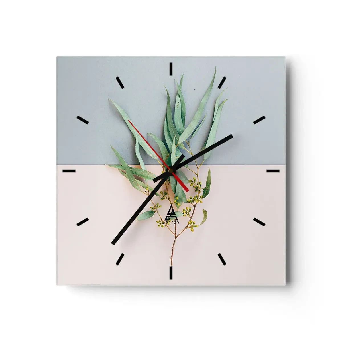 Wandklok - Klok - Subtiliteit in pastelkleuren - 30x30 cm