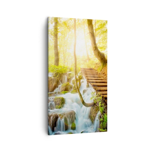 Schilderen op canvas - Een felbegeerde koelte - 45x80 cm