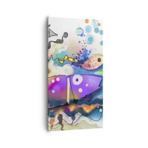 Schilderen op canvas - Geen woorden! - 65x120 cm