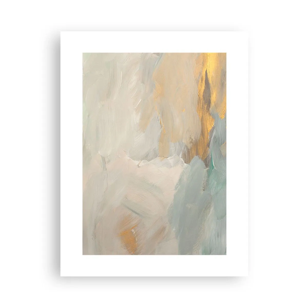 Poster - Abstractie – het land van zachtheid - 30x40 cm