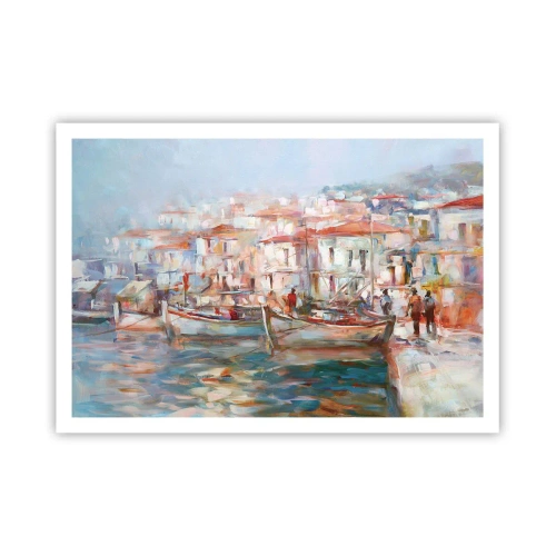Poster - Pastel vakantie - 100x70 cm