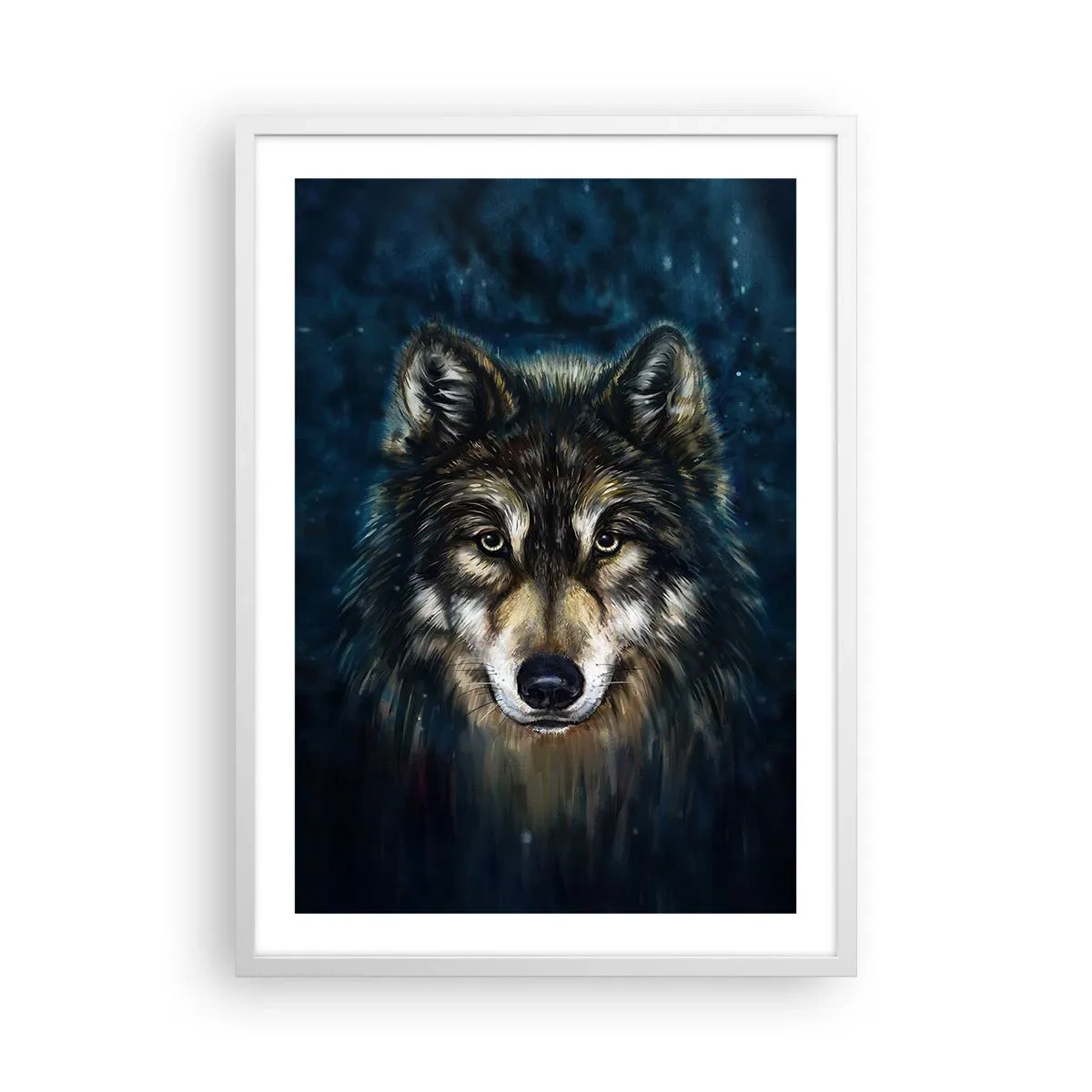 Poster in een witte lijst - Alfa? en omega - 50x70 cm