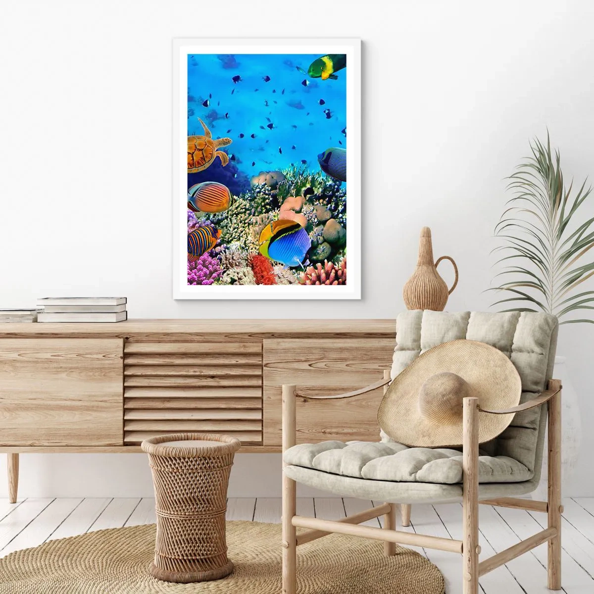 Poster in een witte lijst - En wat weten we over het leven... - 40x50 cm