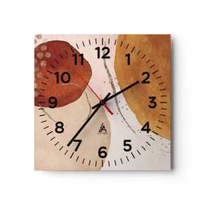 Wandklok - Klok - Rondheid en beweging - 30x30 cm