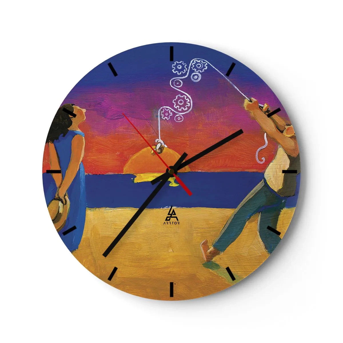 Wandklok - Klok - Meer dan een sterretje uit de lucht - 40x40 cm