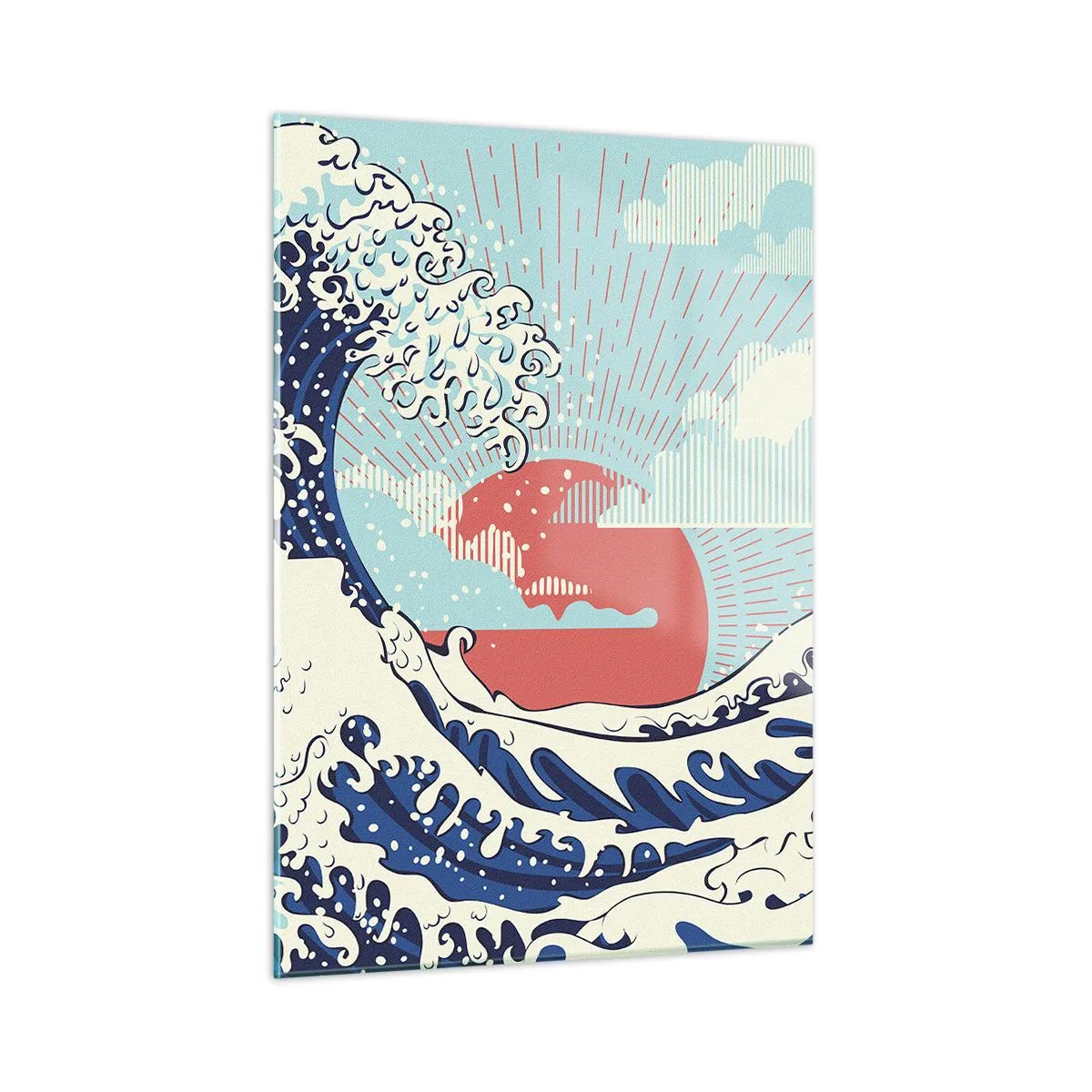 Schilderen op glas - Van Japanse inspiratie - 50x70 cm