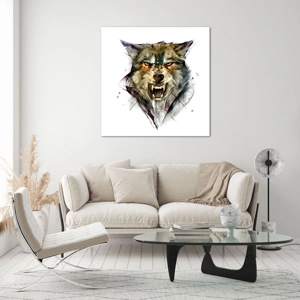 Schilderen op glas - Blijf staan! - 40x40 cm