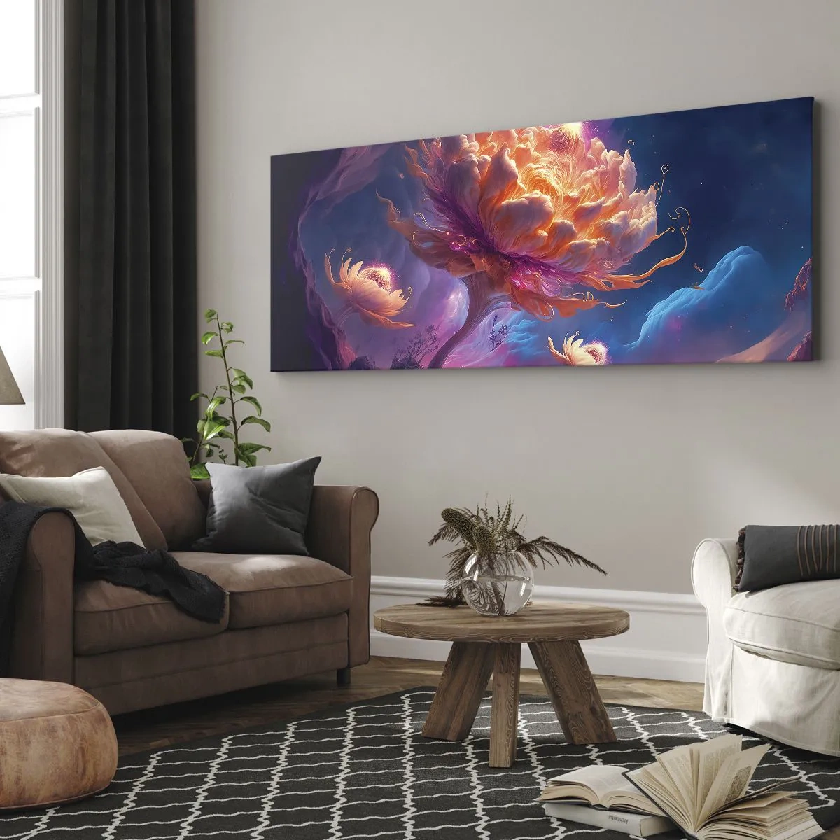 Schilderen op canvas - Andere wereld - 100x40 cm
