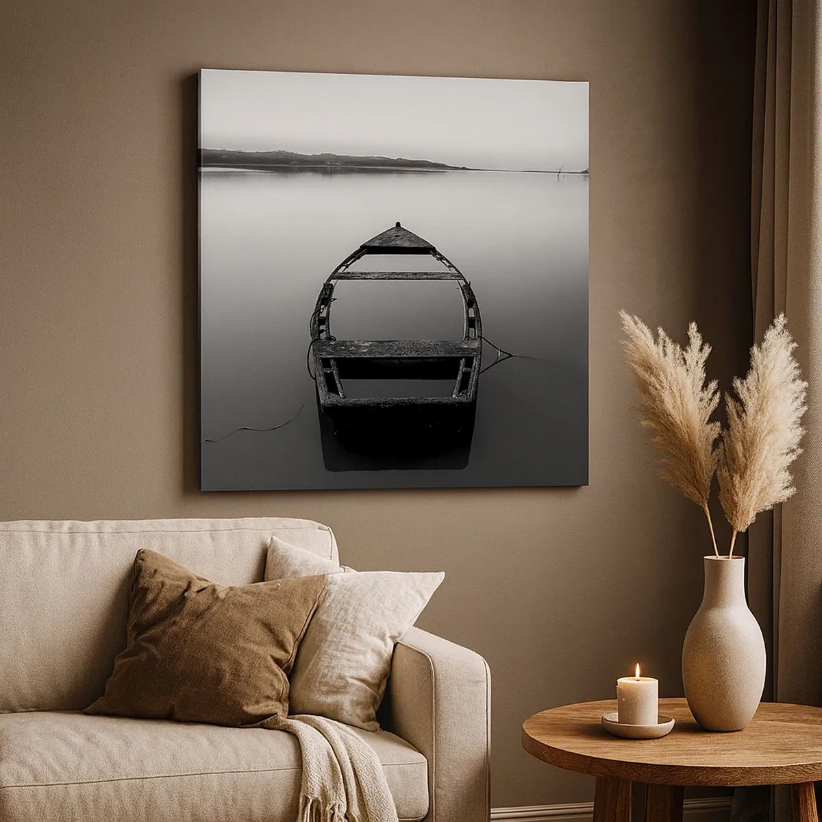 Schilderen op canvas - Verlangen en melancholie - 30x30 cm