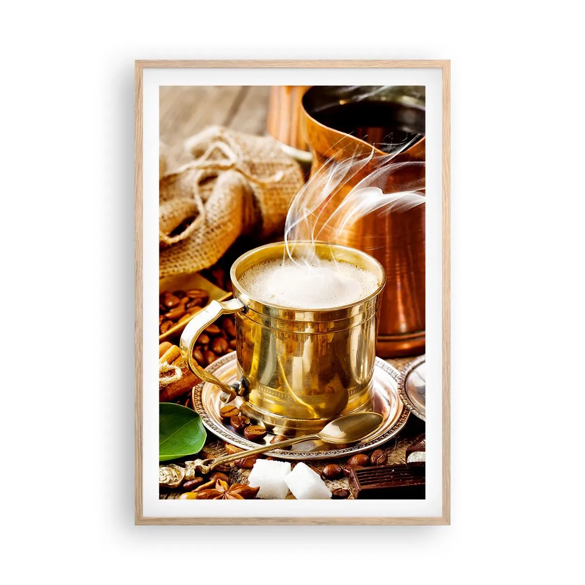 Een poster in een licht eiken lijst - Prettige dag! - 61x91 cm