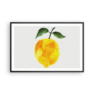 Poster in een zwarte lijst - Hoe proef je de zon? - 91x61 cm