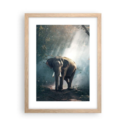 Een poster in een licht eiken lijst - Een ontspannen wandeling - 30x40 cm