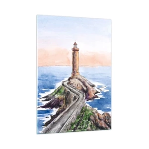 Schilderen op glas - Kijkend naar de zee - 50x70 cm