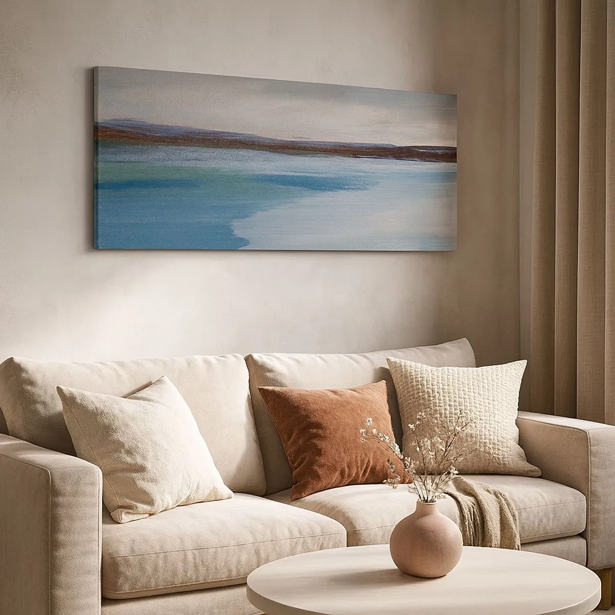 Schilderen op canvas - Horizontaal landschap - 100x40 cm