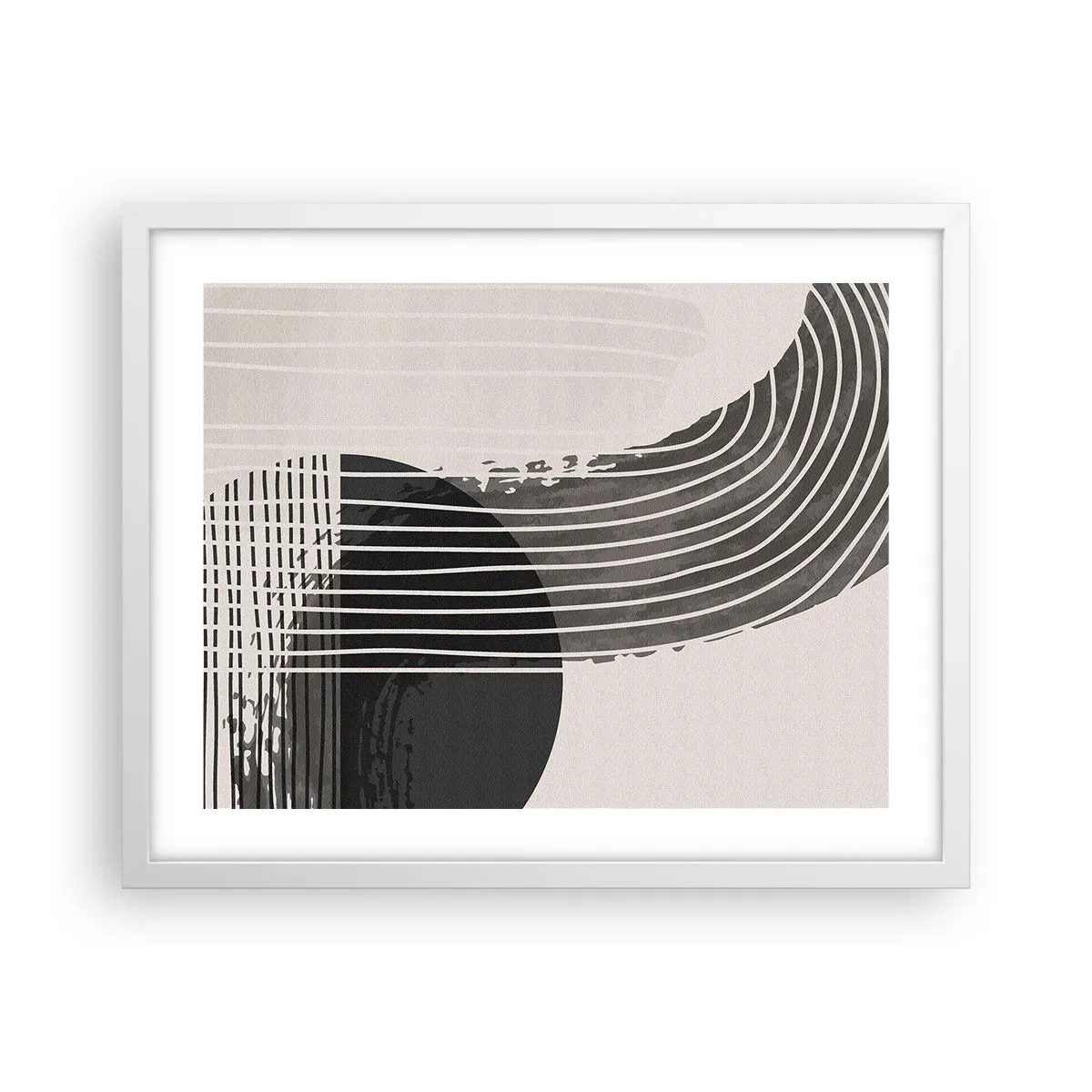 Poster in een witte lijst - Daar en terug - 50x40 cm