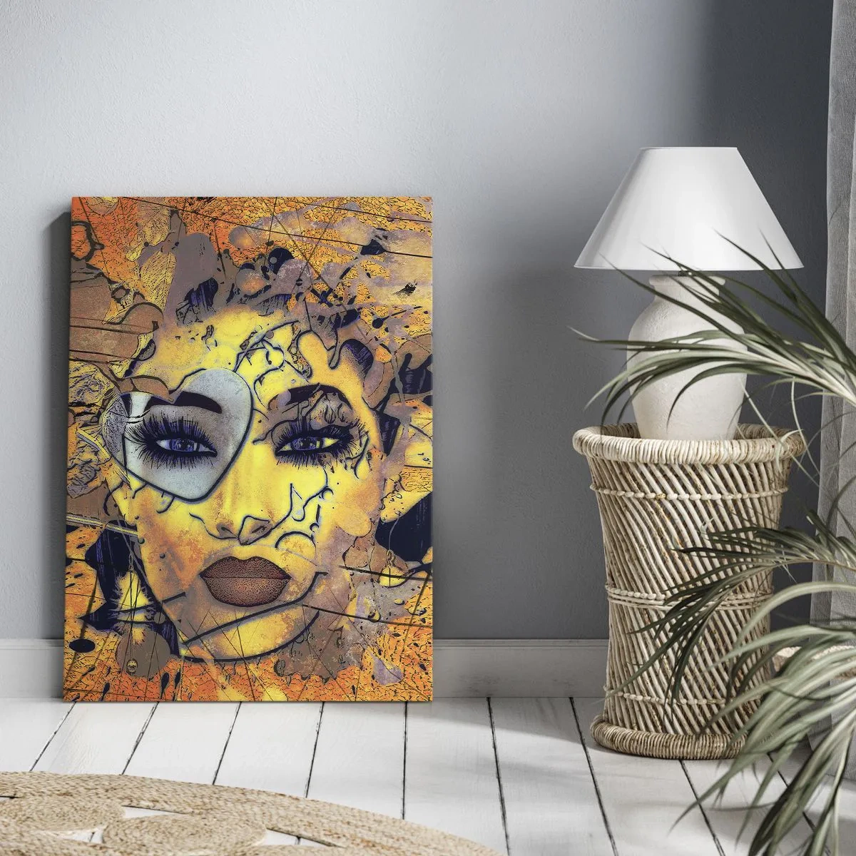 Schilderen op canvas - Zonnige schoonheid - 70x100 cm