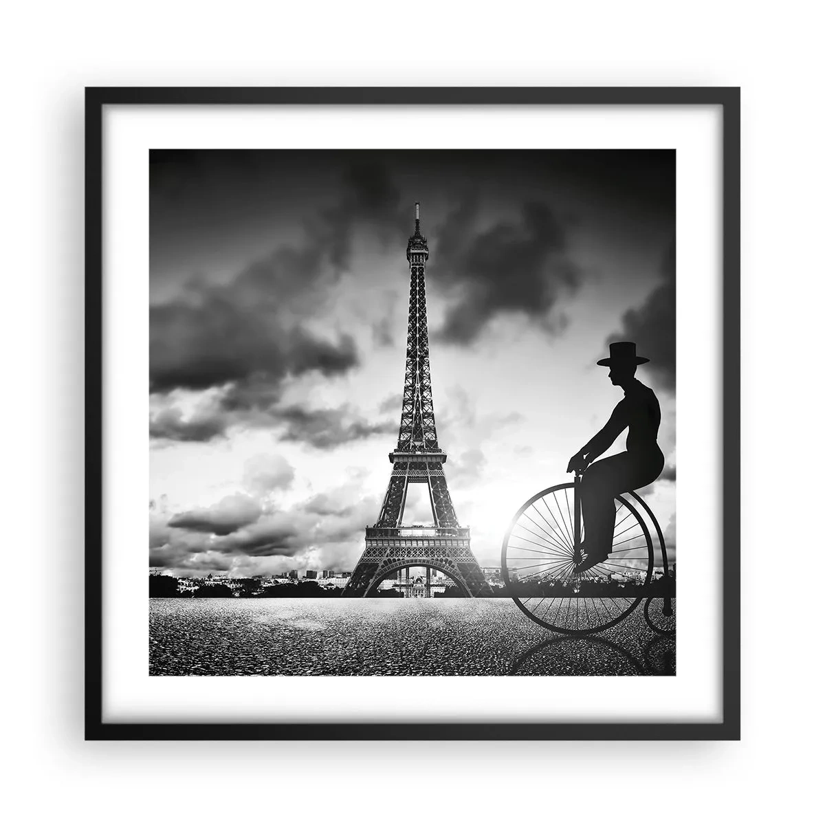 Poster in een zwarte lijst - Verlangen naar Belle Epoque - 50x50 cm