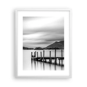 Poster in een witte lijst - Zachtheid en kracht - 40x50 cm