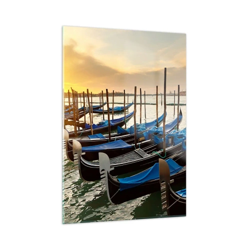 Schilderen op glas - Voordat de rumoer komt - 50x70 cm