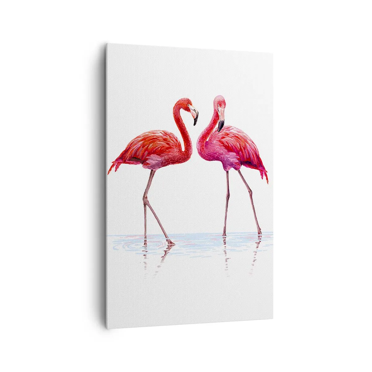 Schilderen op canvas - Roze randez-vous - 80x120 cm