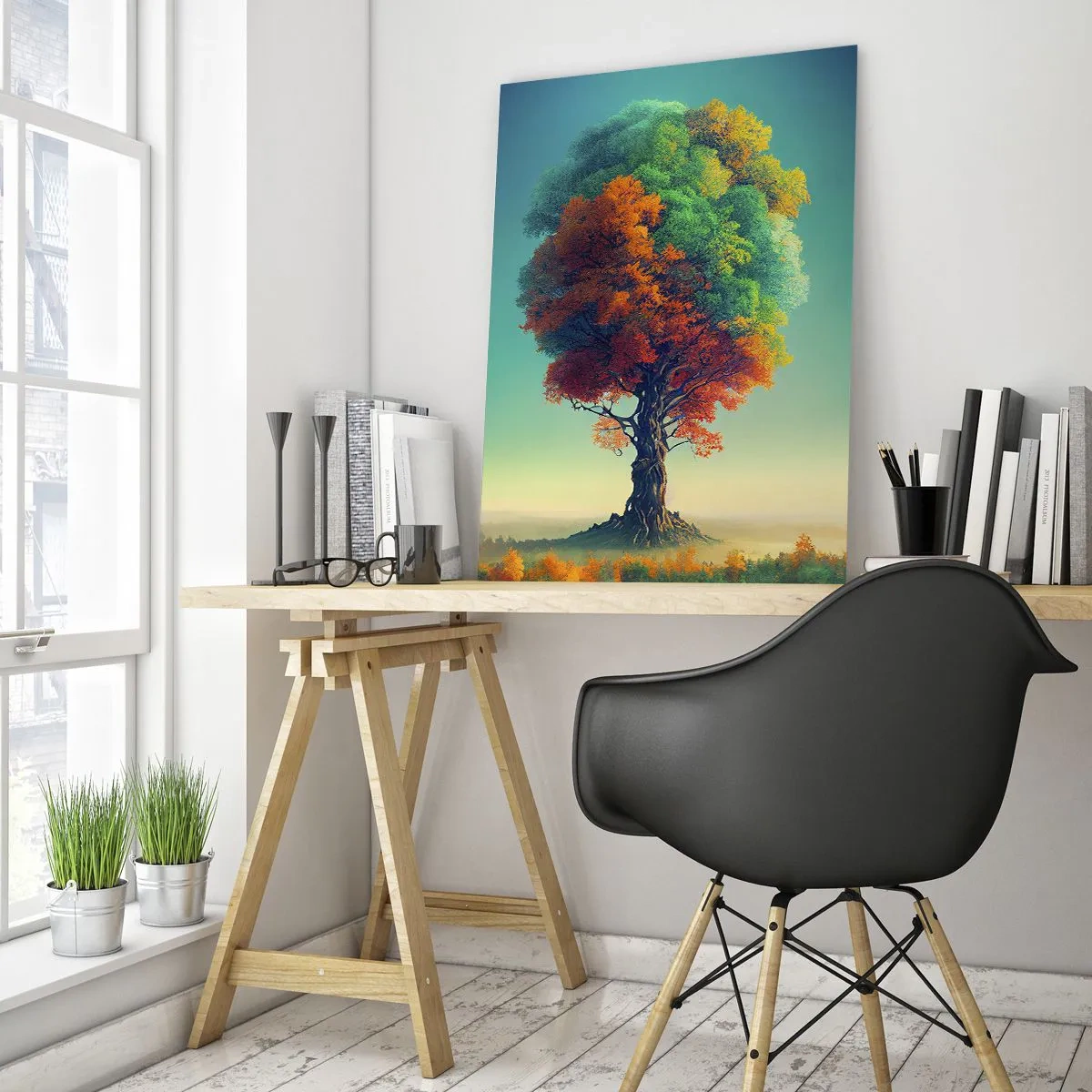Schilderen op glas - Eik – de vader van de natuur - 50x70 cm